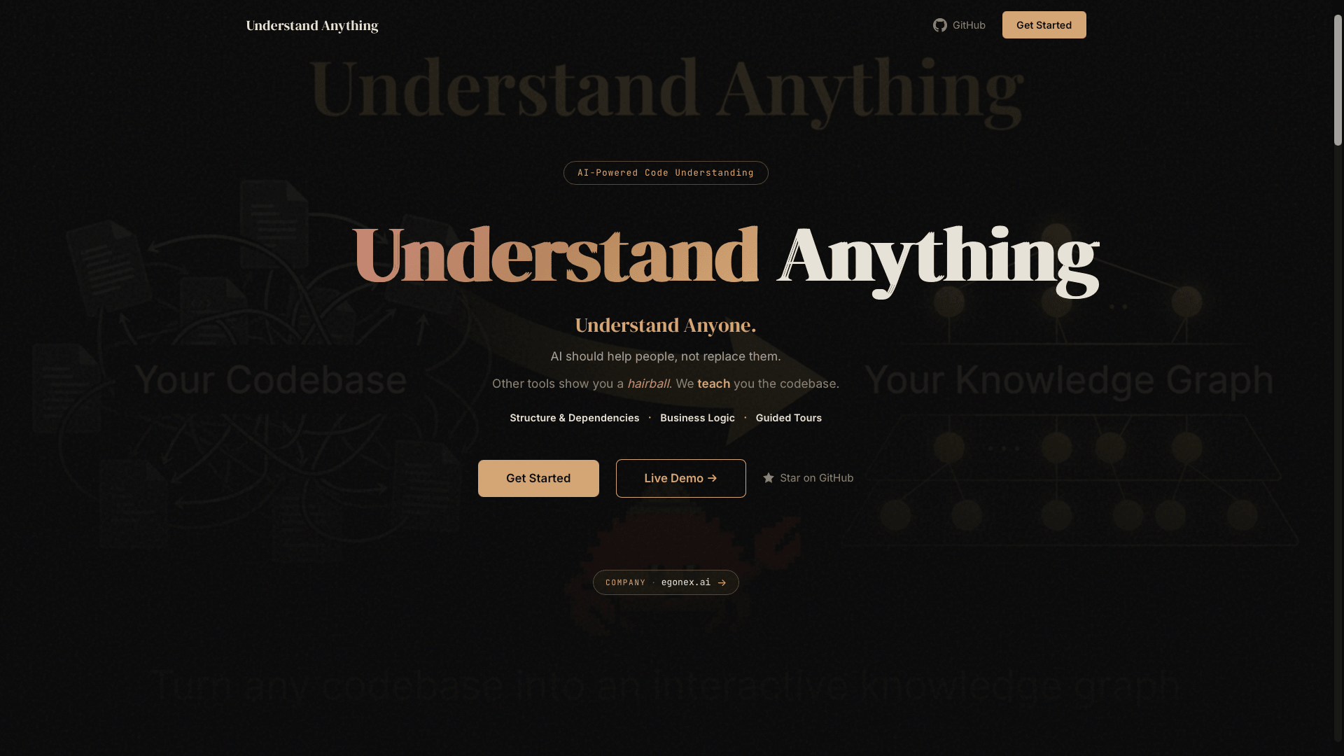 Understand Anything homepage screenshot