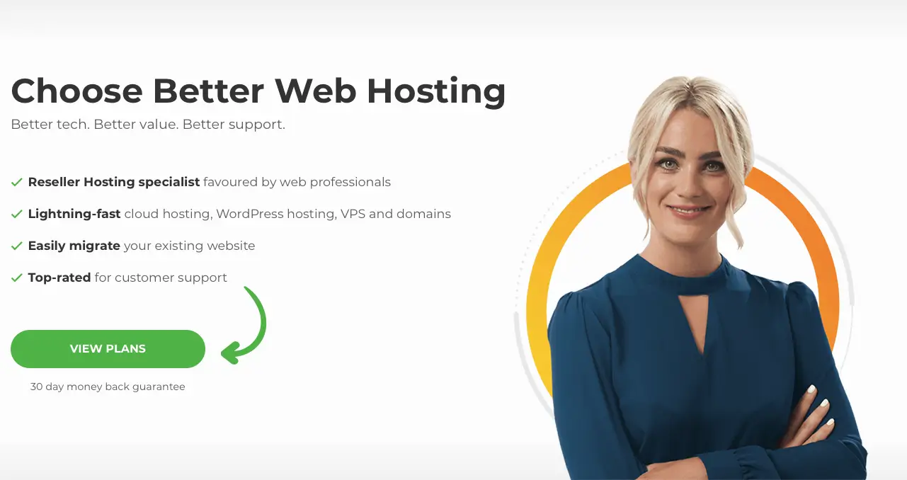 Screenshot of the 20i.com homepage from 2021
